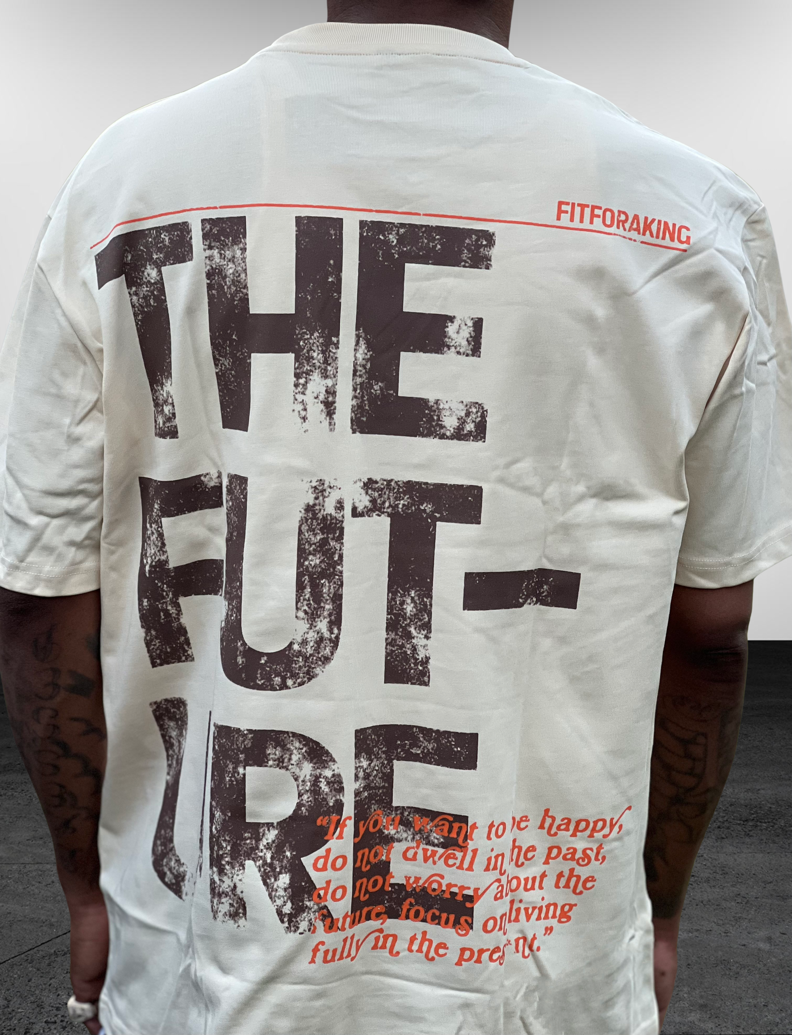 Future Tee Cream and brown edition
