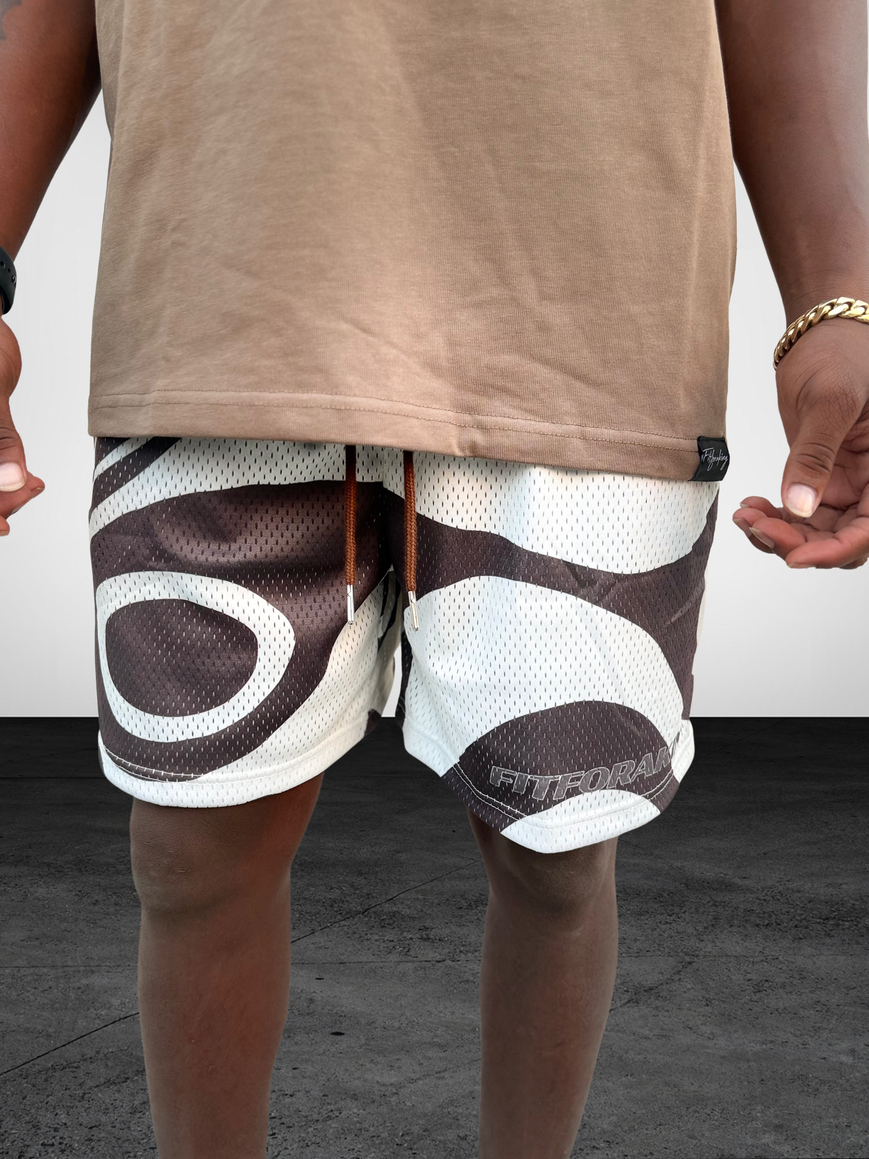 Lava (Brown/Cream Swirl Pattern)