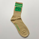 Self Love Socks - Tan/Slime green
