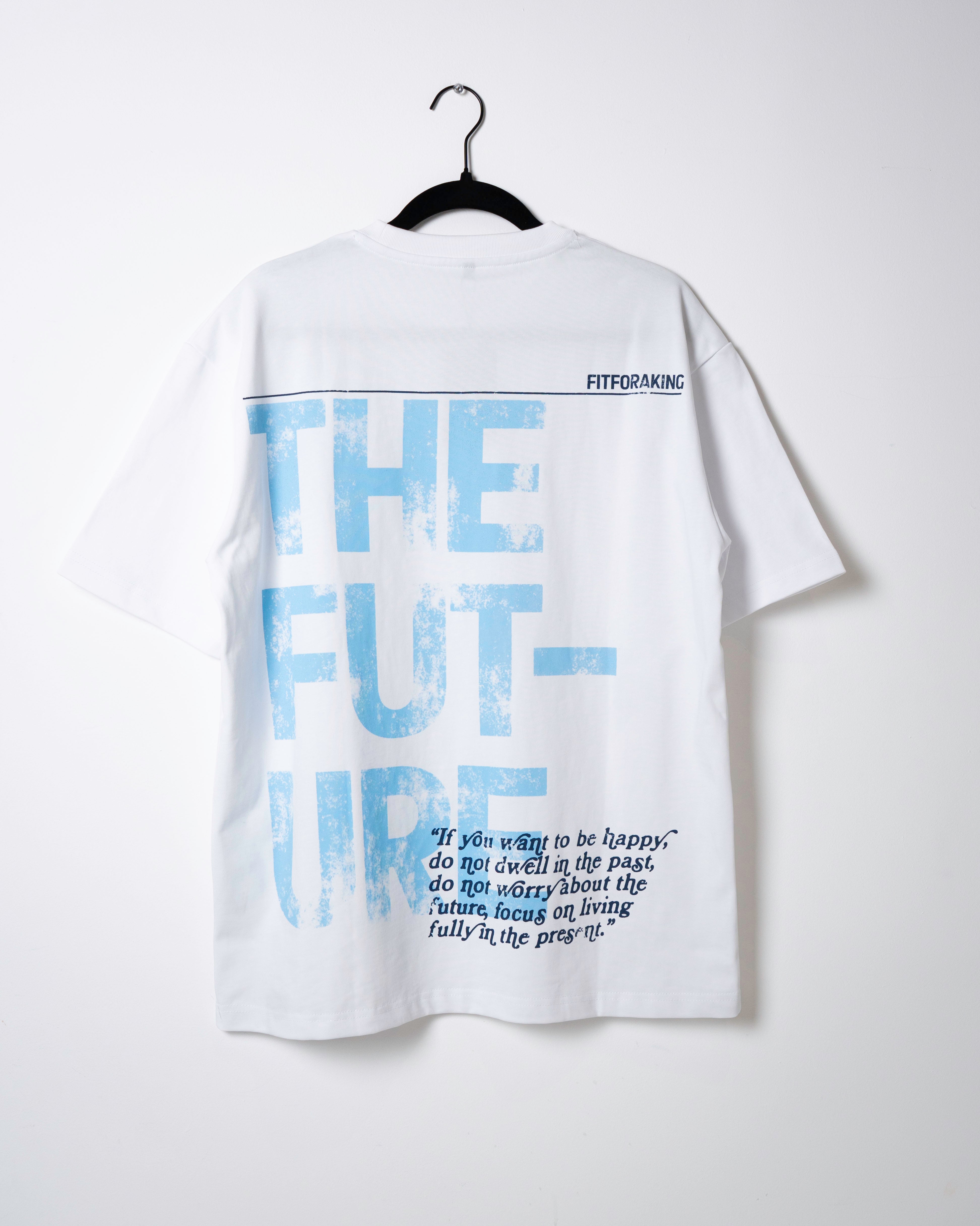 The Future T-Shirt - White/Light Blue