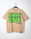 Self Love Bubble T-Shirt - Tan/Green