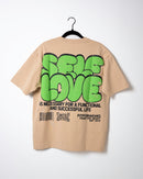 Self Love Bubble T-Shirt - Tan/Green