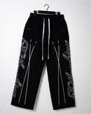 Script Track Pants - Black