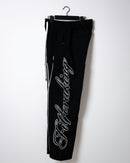 Script Track Pants - Black