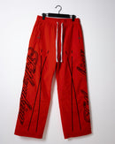 Script Track Pants - Deep Orange