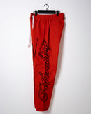 Script Track Pants - Deep Orange