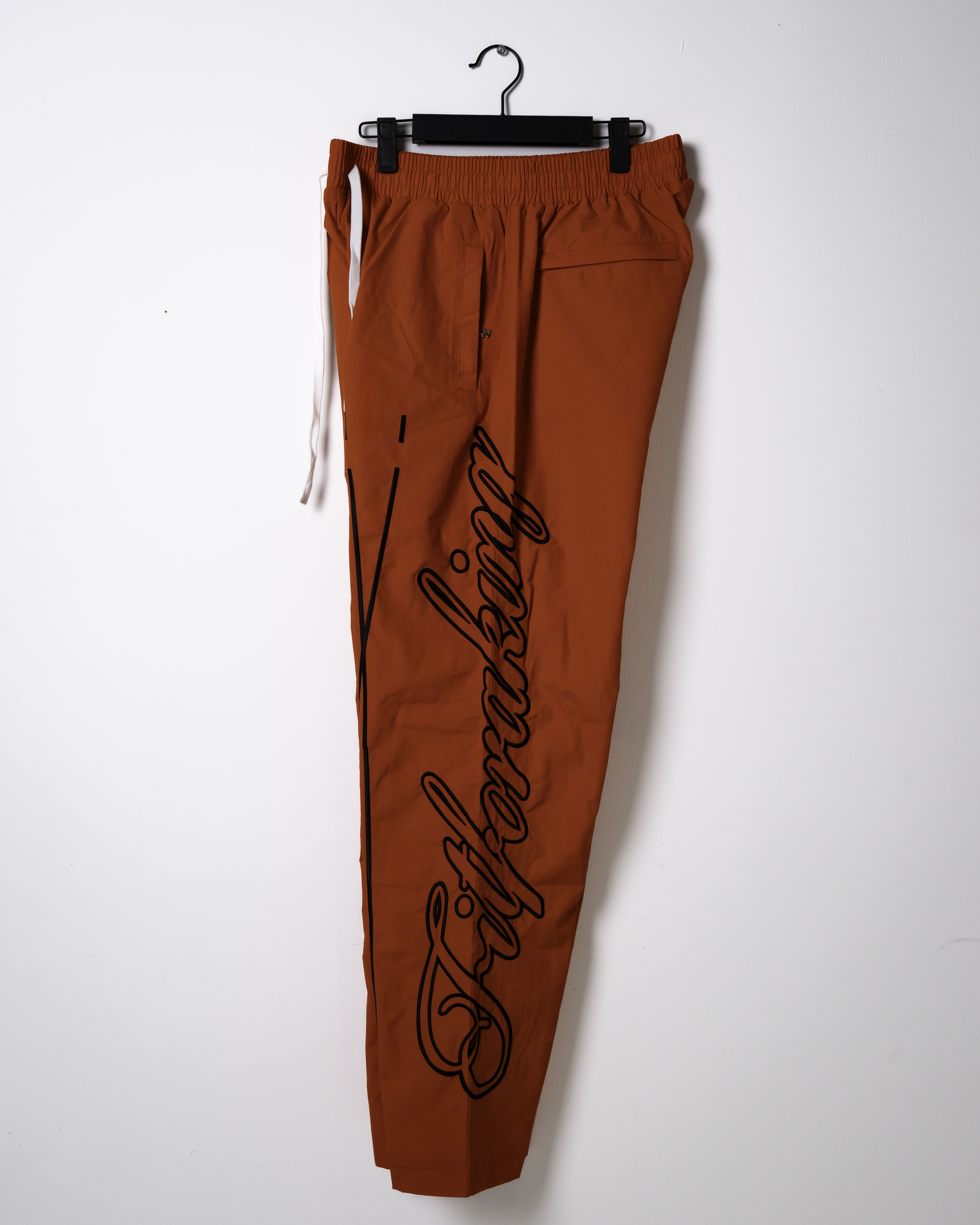 Script Track Pants - Deep Orange