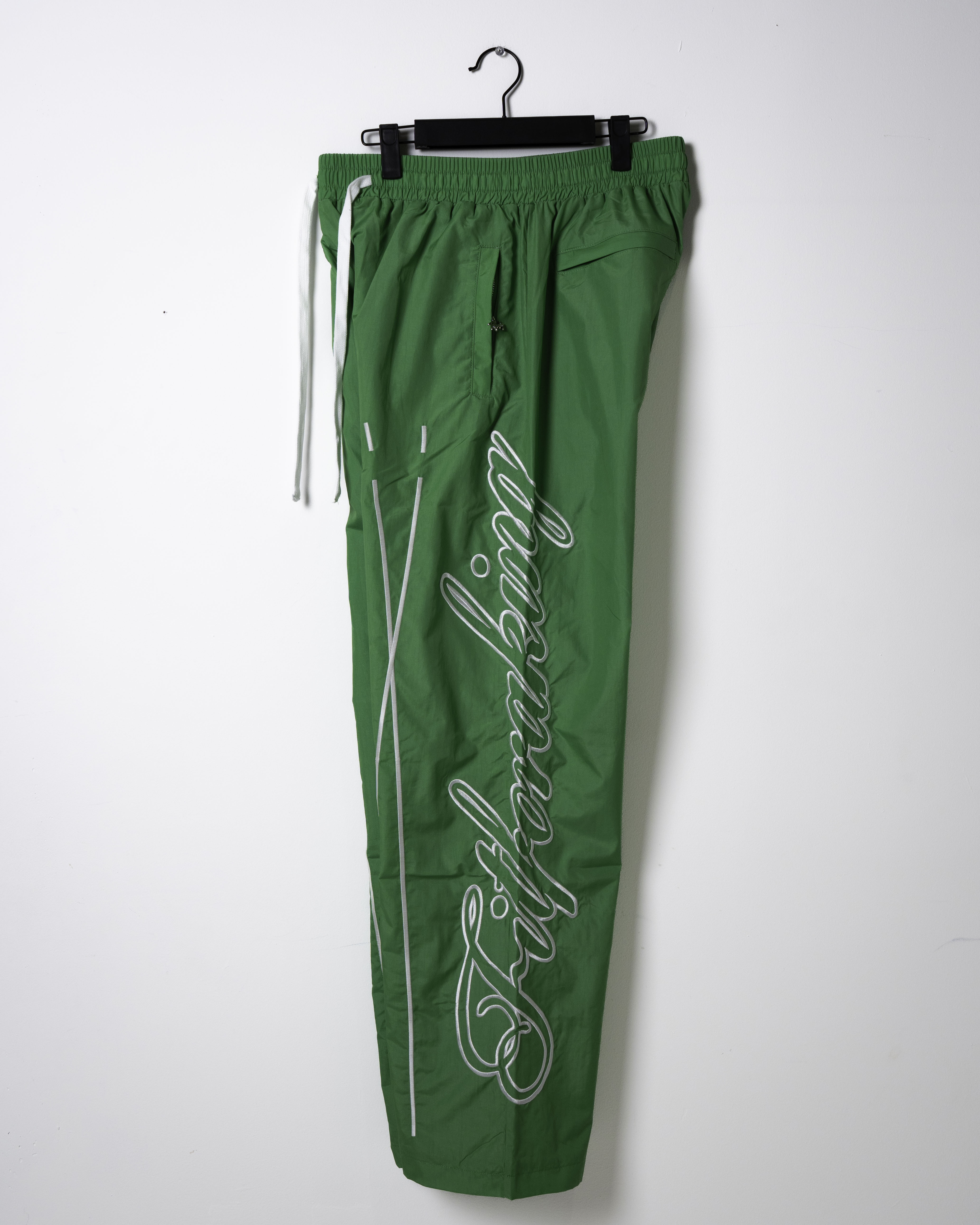 Script Track Pants - Green