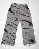Distressed Rhinestone Sweatpants - Grey