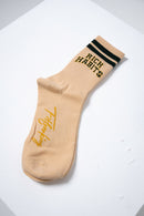 Rich Habits Socks - Tan/Green